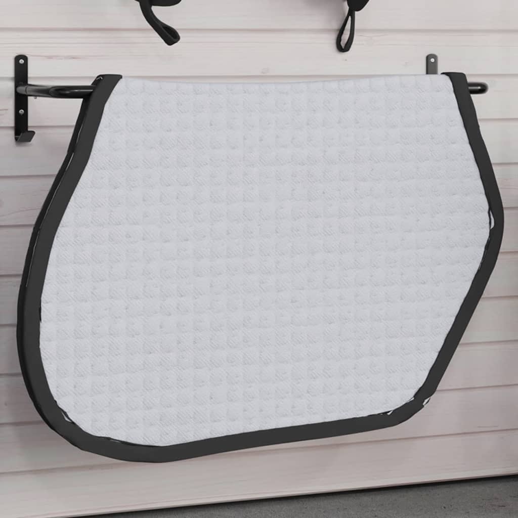 Saddle Pad Rack Black Iron Vidaxl