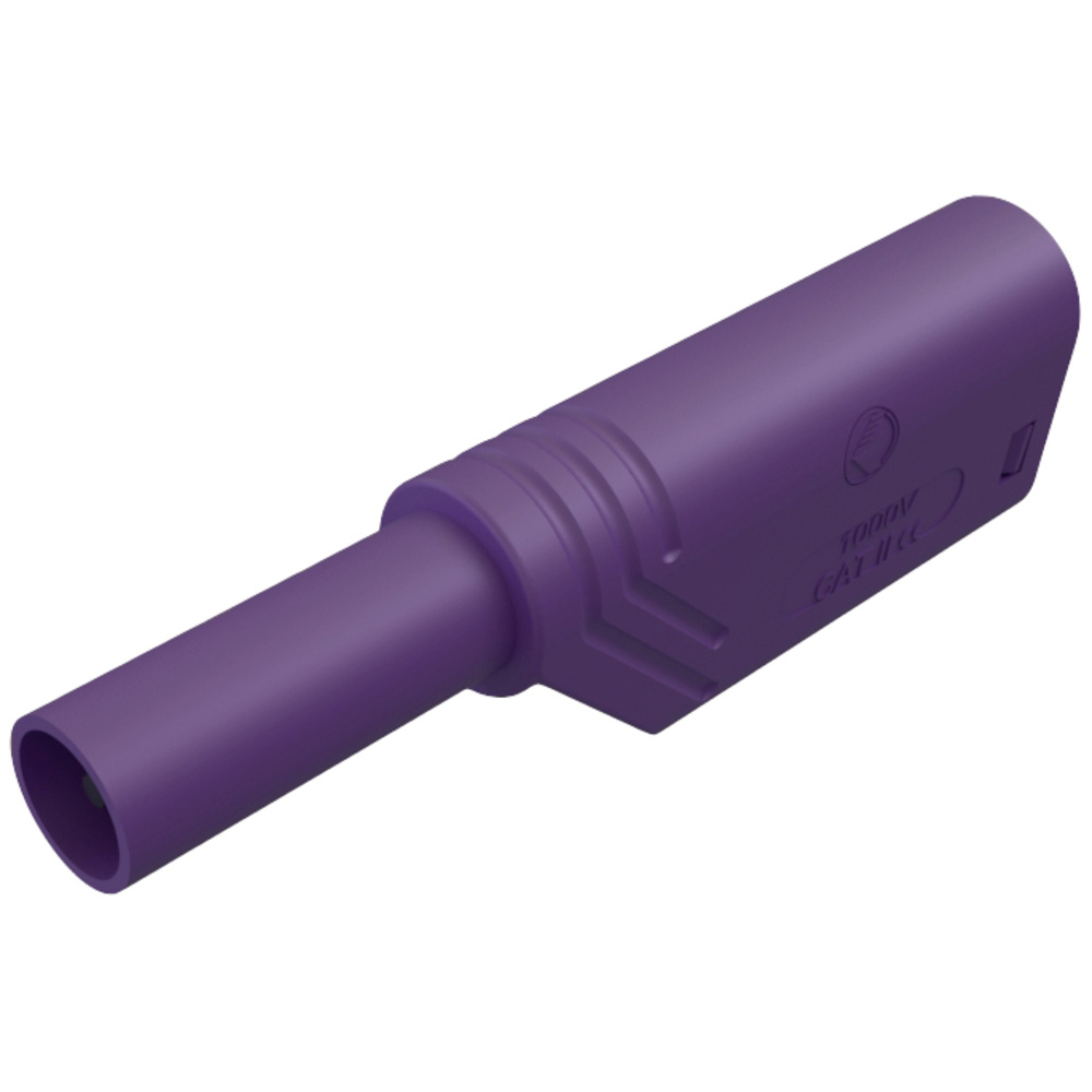 Sks Hirschmann Violett Las S G Sicherheits-Lamellenstecker Stecker, Gerade Stift-Ø: 4 Mm 1 St.