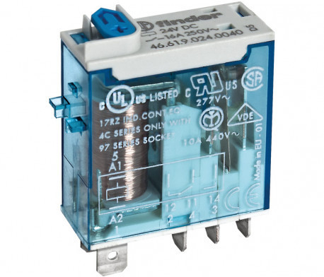 46 Series Relais de puissance 1 rt, bobine 12V c.c. Enfichable 500mW ( Prix pour 1 ) - Finder