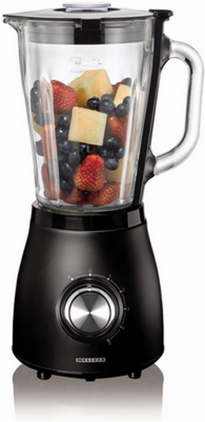Melissa Schwarz Blender Kielichowy 1,5L 500W 16180133, Standmixer, - Bild 3