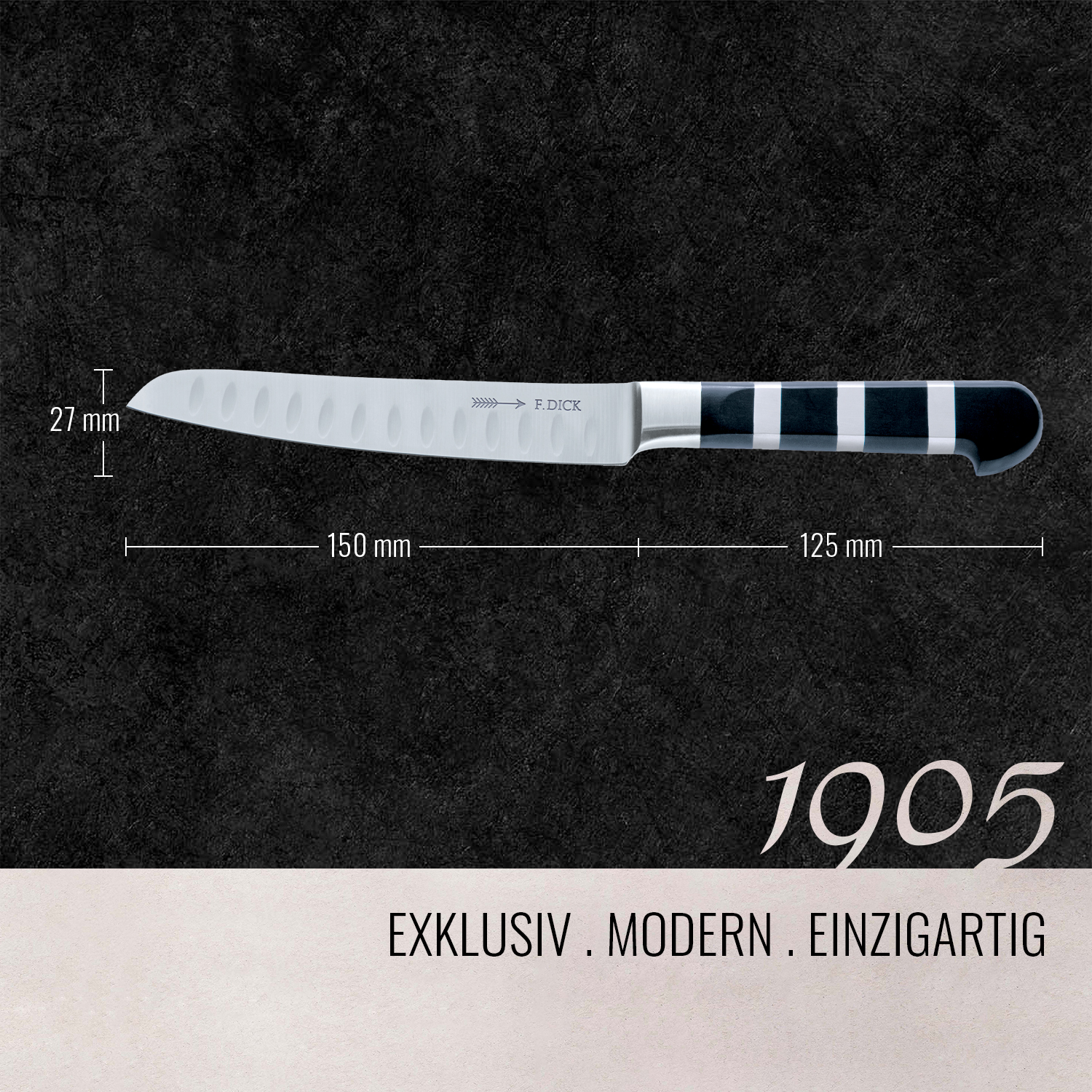 F.dick - Dick Couteau Universel 1905 (lame 15 Cm, Acier X50crmov15, Inoxydable, 56° Hrc) 81911152k