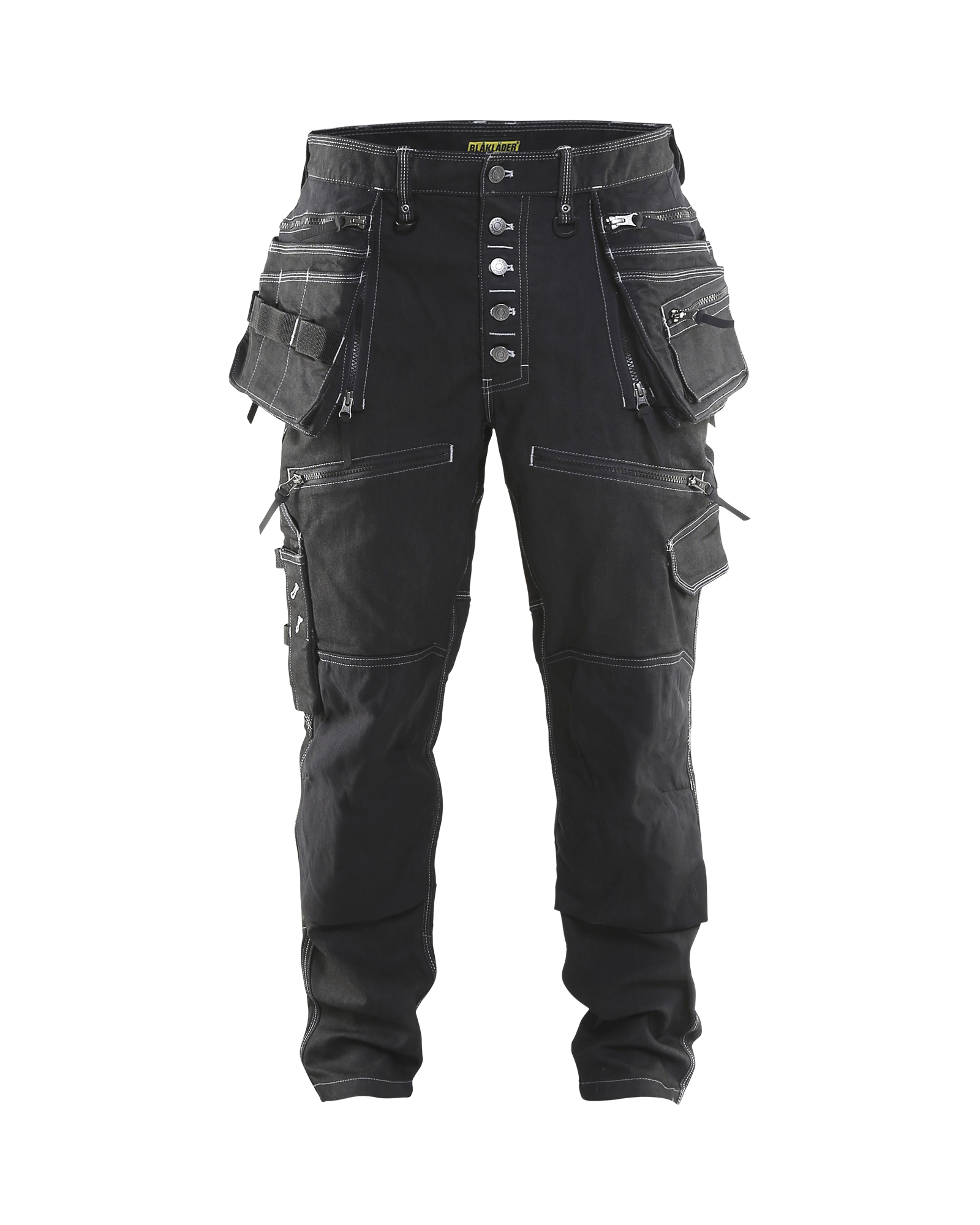 Blåkläder Schwarz Handwerker Arbeitshose Stretch X1900 1999, Marineblau - Bild 5