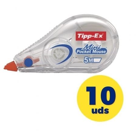 Bic Weiss Korrekturmittel, Korrekturband Mini Pocket Mouse 5 Mm X 6 M, In Einer Packung Mit 10 Stück. 512085 - Image 2