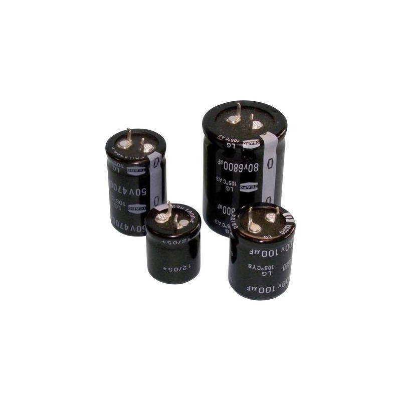 TEAPO Condensateur Aluminium 10.000µF, 35V, RM 10, SLG109M035S1A5T30K