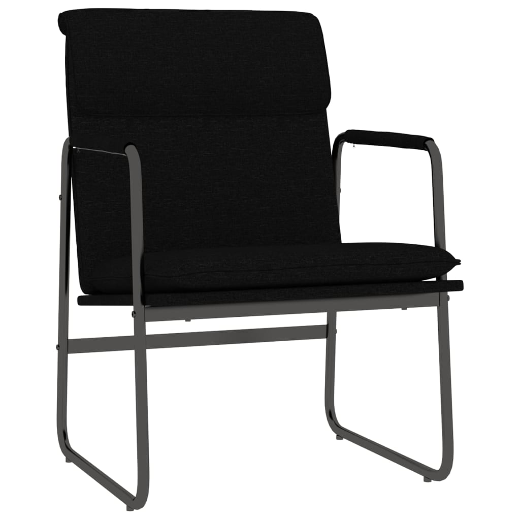 Lounge Chair Black 55x64x80 Cm Fabric Vidaxl