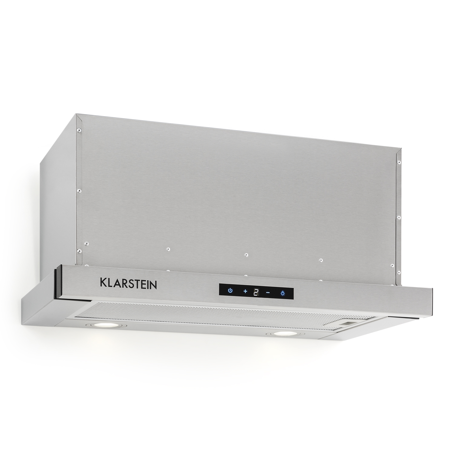 Klarstein - Vinea Unterbau-dunstabzugshaube Flachschirmhaube 60cm Silber