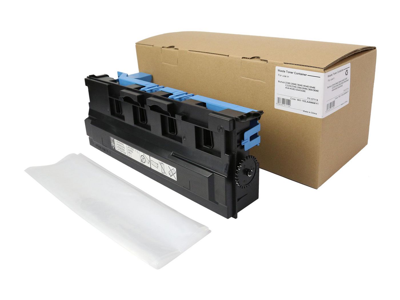 Microspareparts Schwarz Coreparts Resttonerbehälter, Msp7114