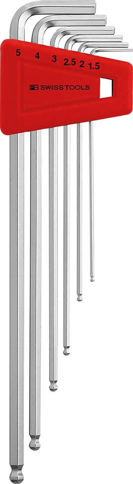 Pb Swiss Tools Pb Swisstools Winkelschraubendreher-Satz Im Kunststoffhalter, 6-Tlg. 1,5-5Mm Lang