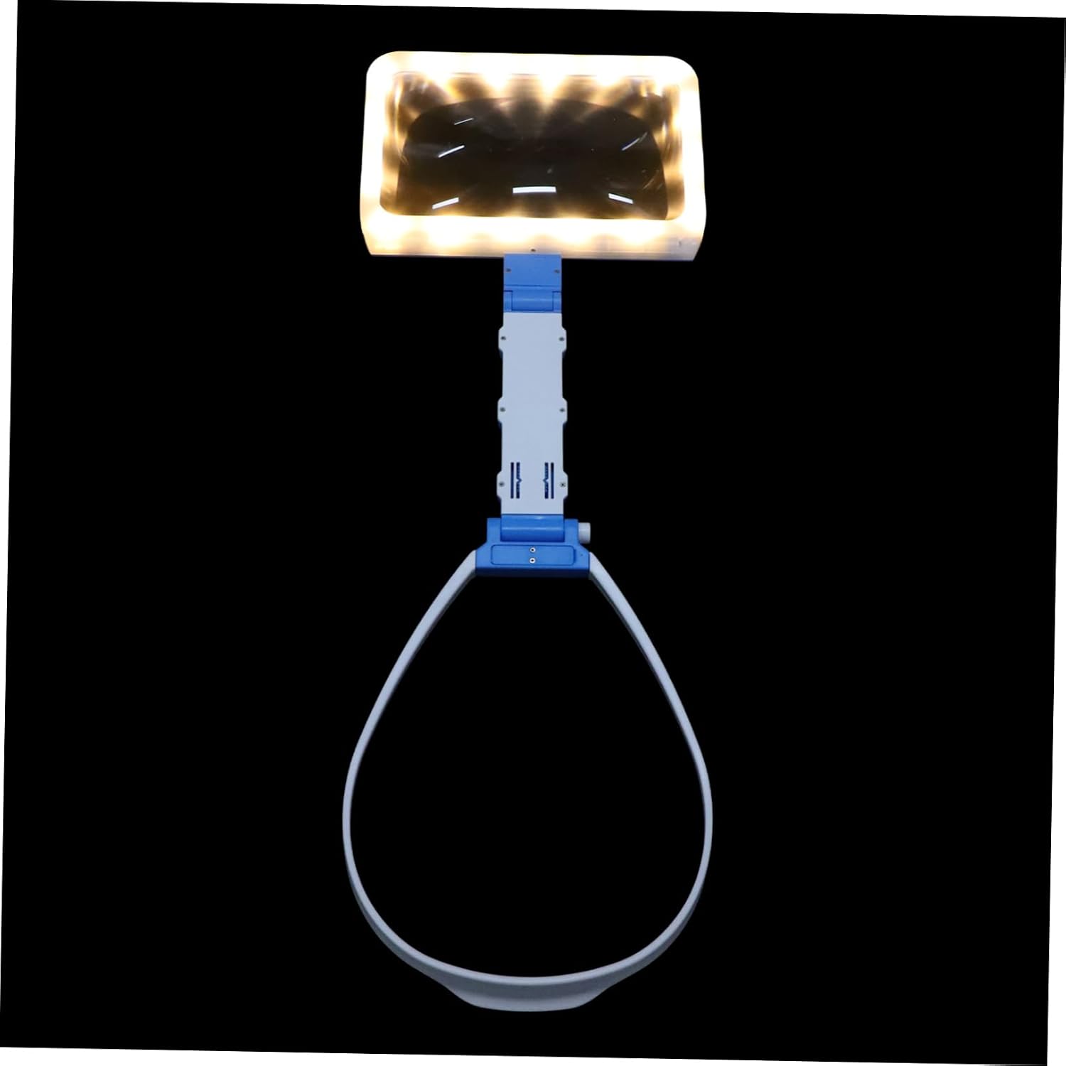 Loupe à main LED 5x avec 48 lumières réglables, col de cygne flexible, miroir grossissant