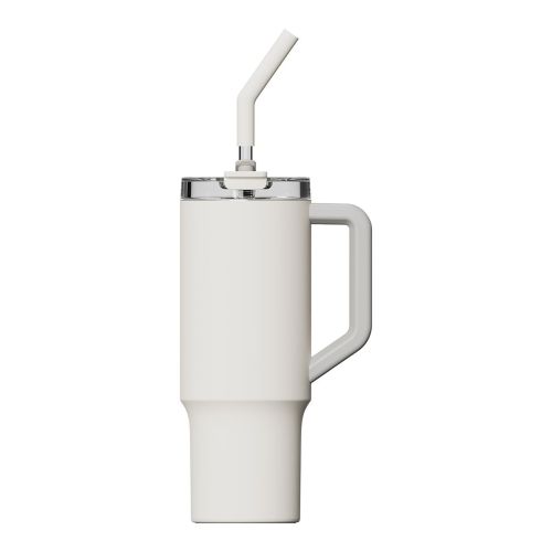 XIAOMI Straw Mug, 1L Thermobecher, 316L Edelstahl, 6h Heiß-/Kalthaltung, Tritan-Strohhalm, 3 Trinkarten, Auto-geeignet, BPA-frei, Weiß, inkl. Silikon-Strohhalm & Anleitung - Bild 7