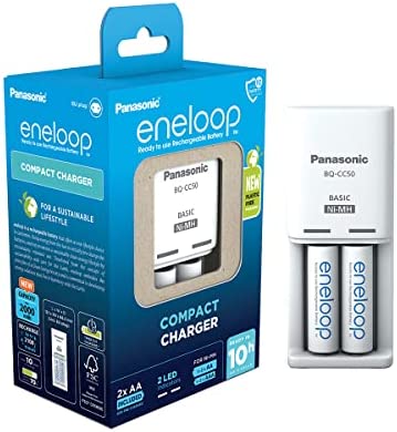 Panasonic eneloop Basic BQ-CC50 battery charger - 2 x AA type - NiMH - Europlug - Bild 5