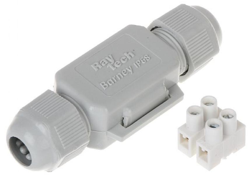 Raytech Grau Gelbox Fred Ip68 Durchgangshülse
