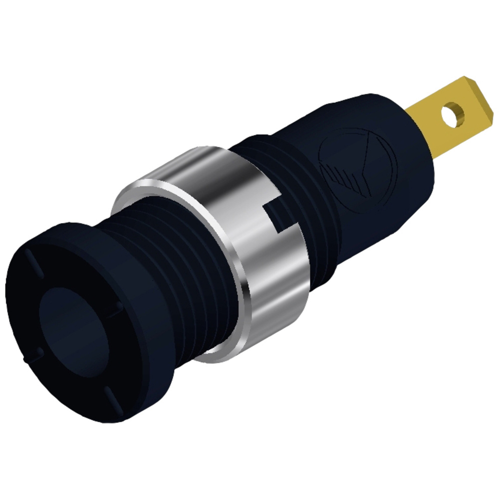 Sks Hirschmann Schwarz Mseb 2610 F 2,8 Au Sicherheits-Laborbuchse Buchse, Einbau Vertikal Stift-Ø: 2 Mm Schw
