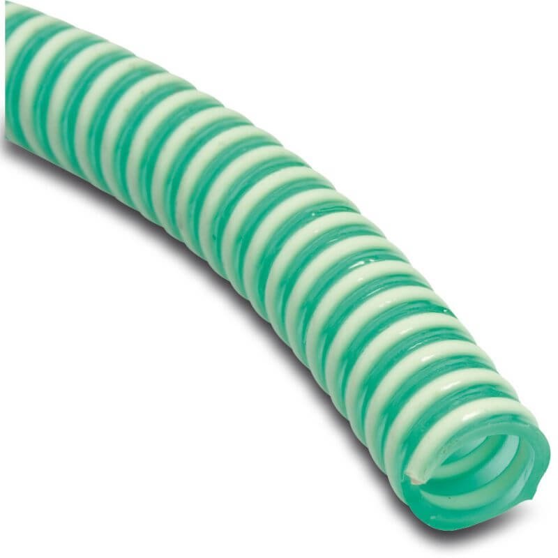 Sibo Profec Pvc-spiralsaugschlauch 32 Mm X 38 Mm 6 Bar 0, 65 Bar Hellgrün 1 M