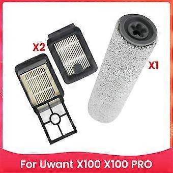 Filtre HEPA et brosse rotative pour autolaveuse X100 et X100 Pro, plastique, lot de 3
