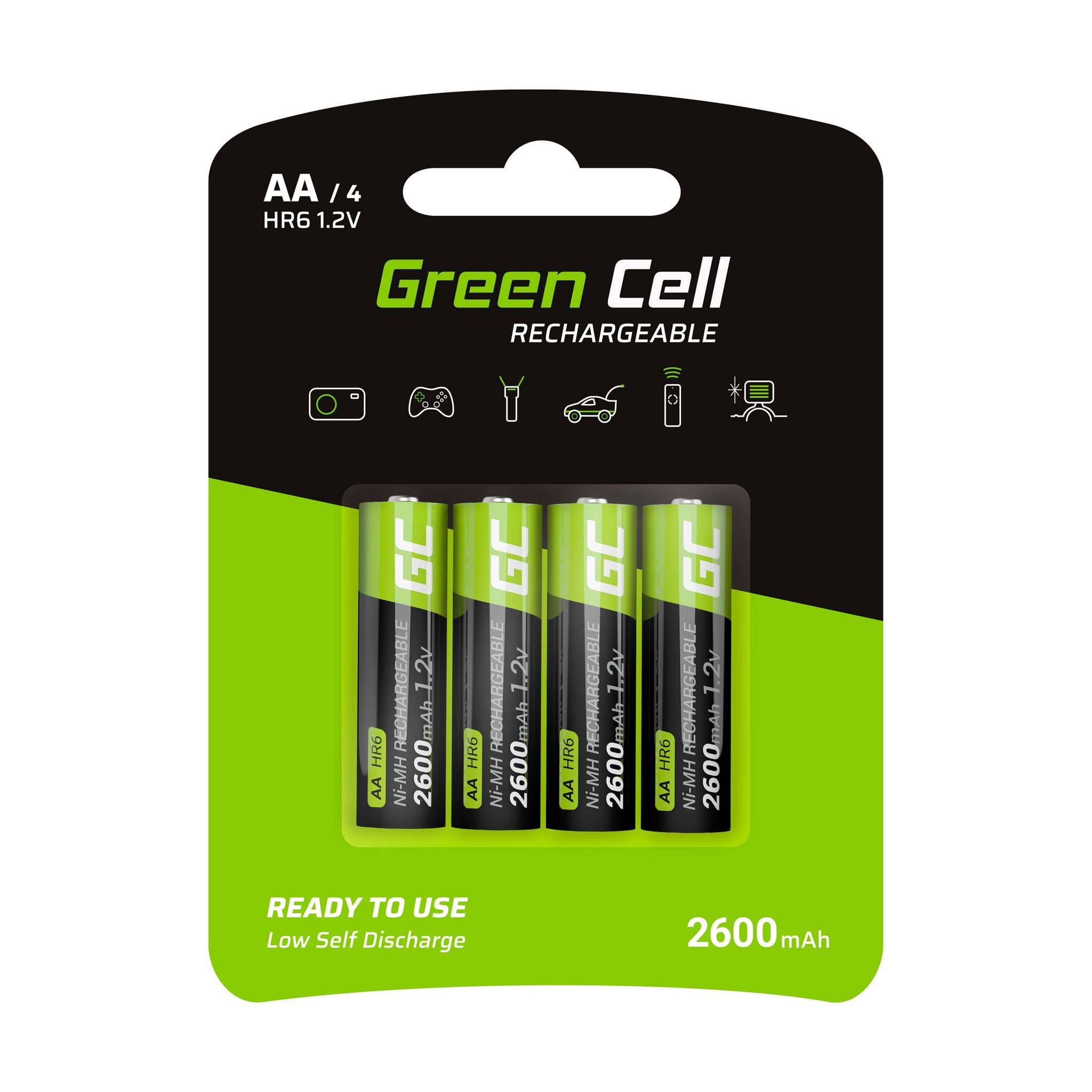 Green Cell - Hr6 Mignon (Aa)-Akku Nimh 2600 Mah 1.2 V 4 St.