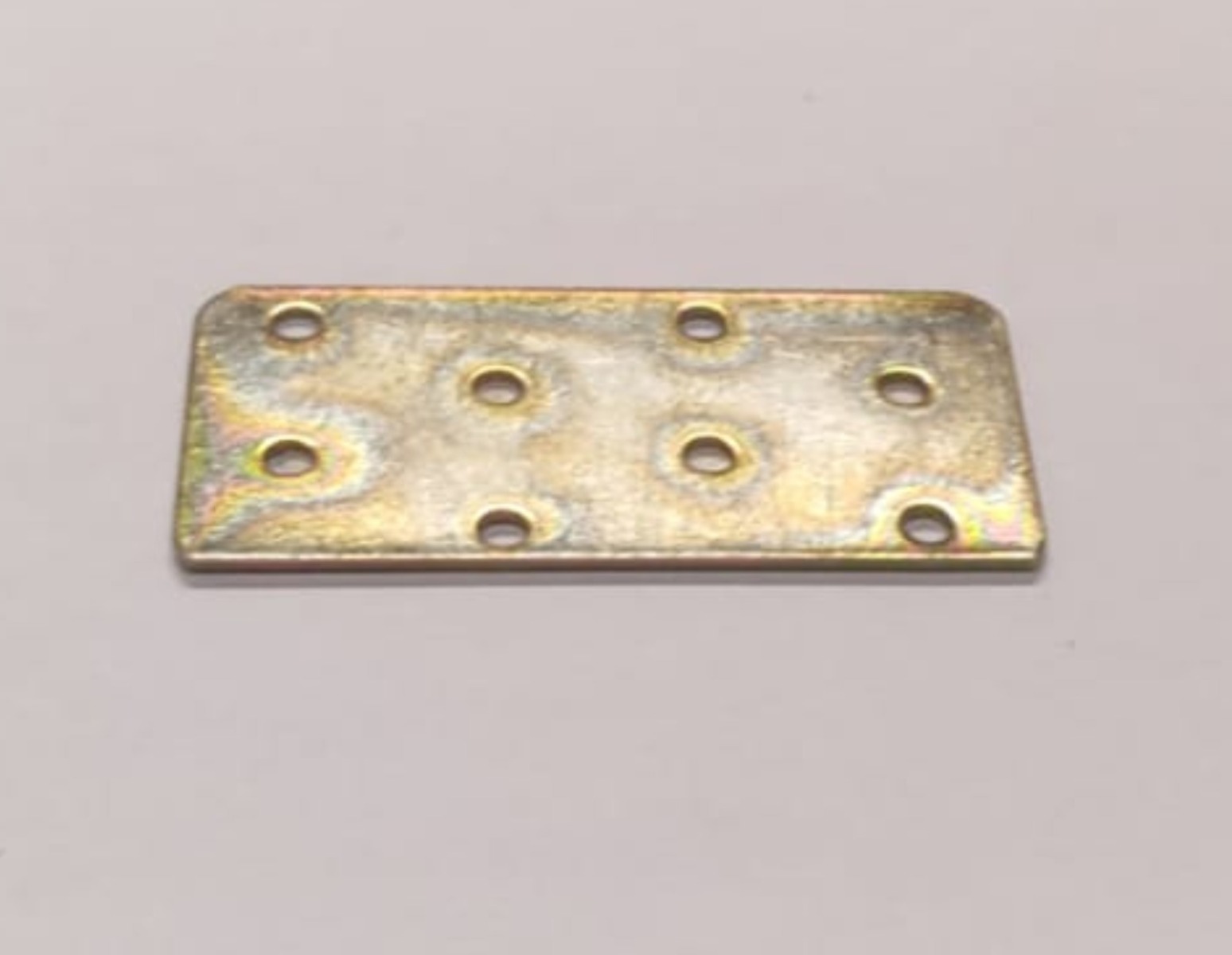 Lastrina Piana Di Congiunzione 80x40mm spessore 2mm In Acciaio Tropicalizzato