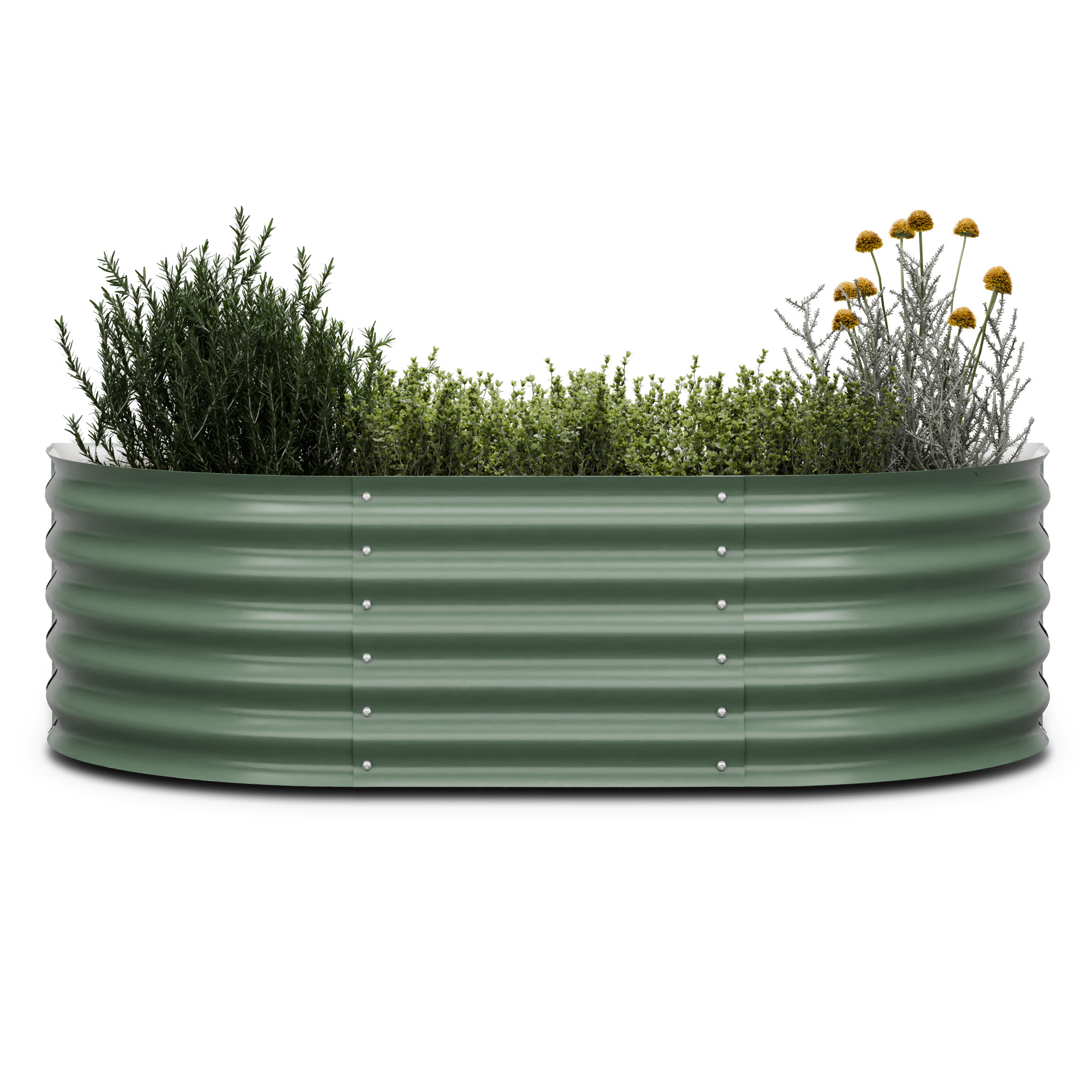 Blumfeldt High Grow Extended - Aiuola Rialzata Da 150 X 43 X 60 Cm, In Lamiera D'Acciaio Ondulata, Facile Da Montare, Resistente Alla Ruggine E Al Gelo