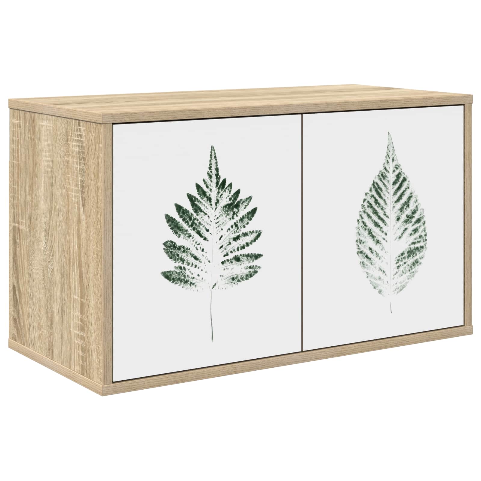 Vidaxl Braun Wandmontierter Tv-Schrank Hanau 69 X 33 X 40 Cm Sonoma-Eiche