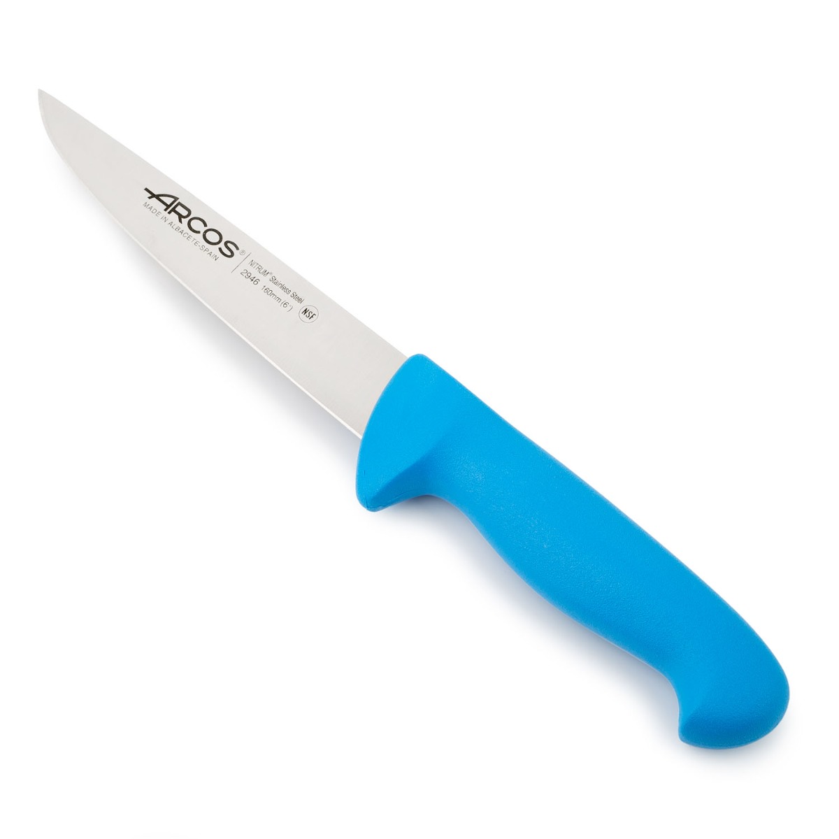 Arcos Blau Metzgermesser Farbe - Prof 294623 Edelstahl Nitrum Und Mango Ergonomische E Polypropylenklinge Und 16 Cm Klinge, Vitrine