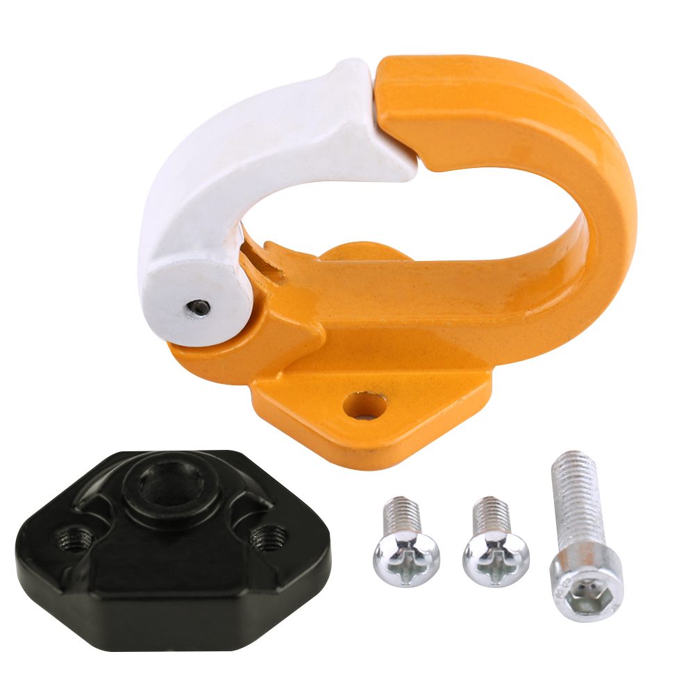 Crochet de fixation pour casque moto en alliage d'aluminium, griffe de suspension, jaune