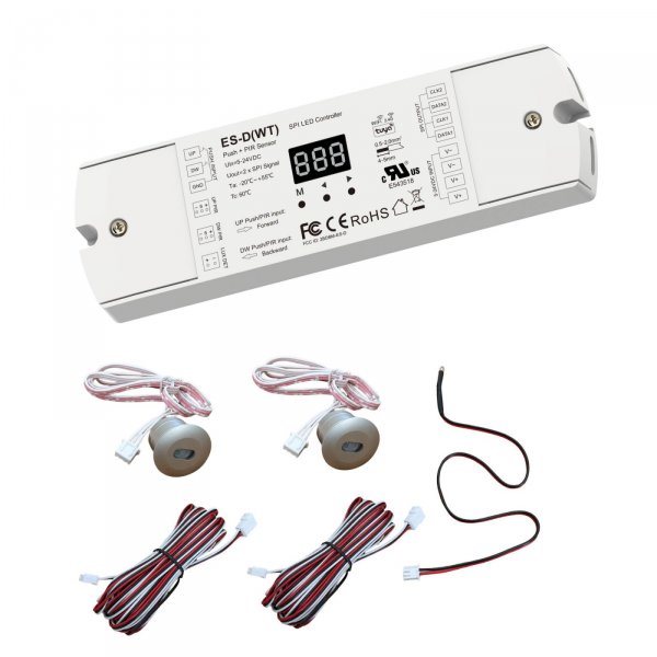 Controller Dimmer Spi Con Push Pulsante, Tuya Wifi, Rf 2.4g, Sensore Pir, 5-24v 10a, 960 Pixel, Per Striscia Led Running