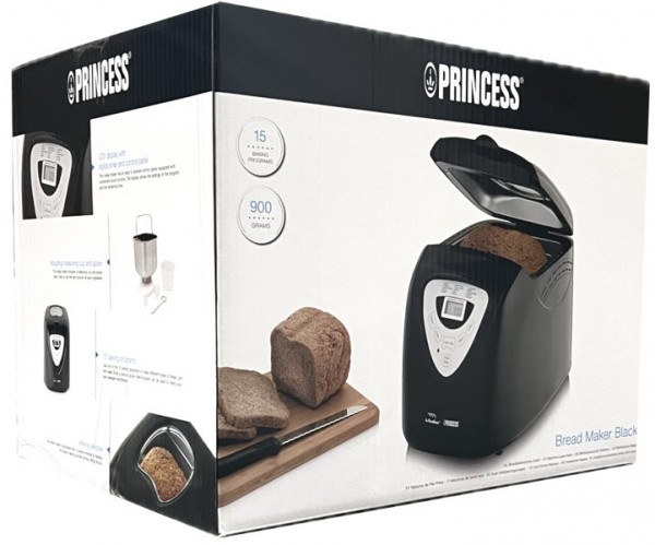 Princess Schwarz - Brotbackautomat Mit Timer - Auch Für Marmelade, Kuchen & Reis