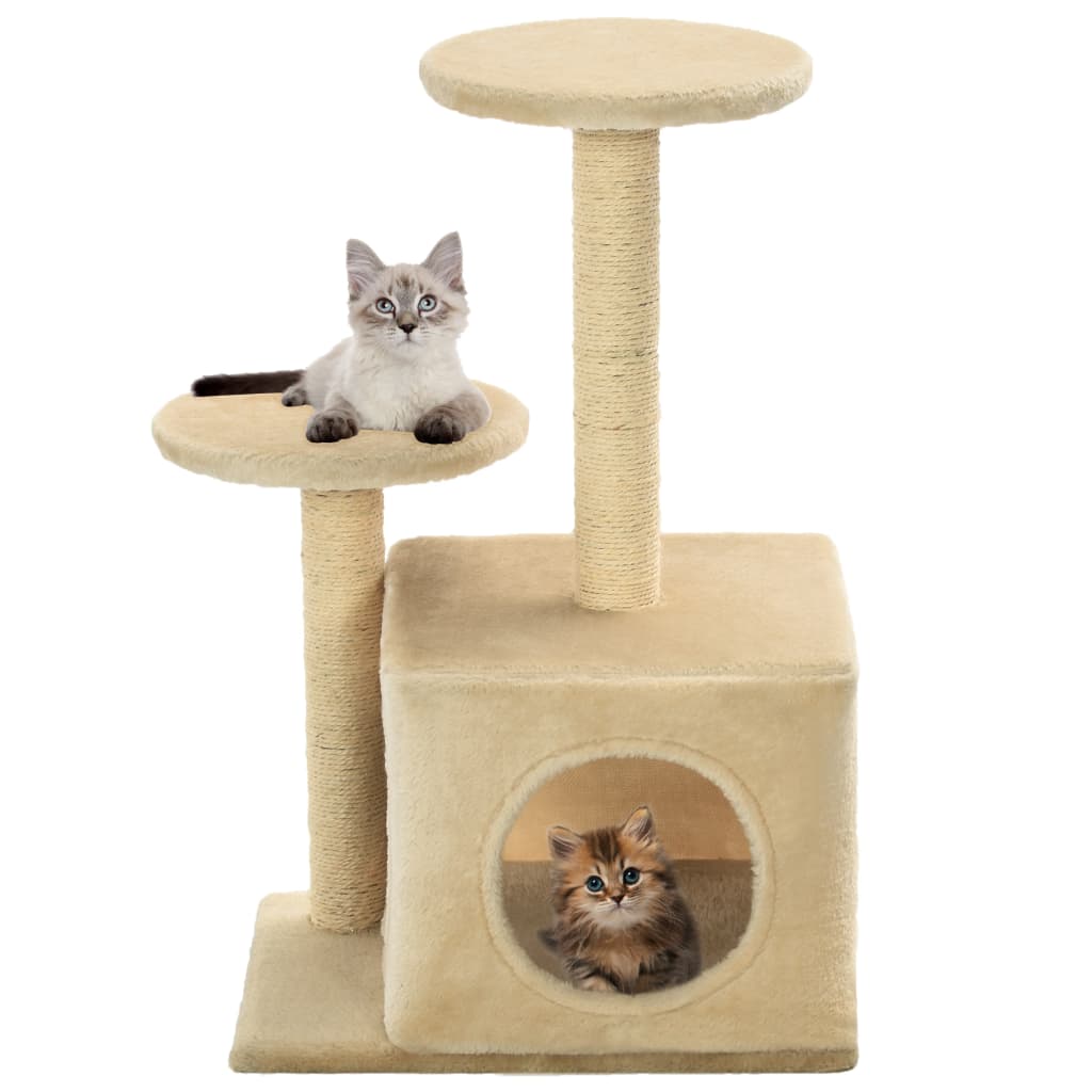Vidaxl Beige Katzen-Kratzbaum Sisal 60 Cm
