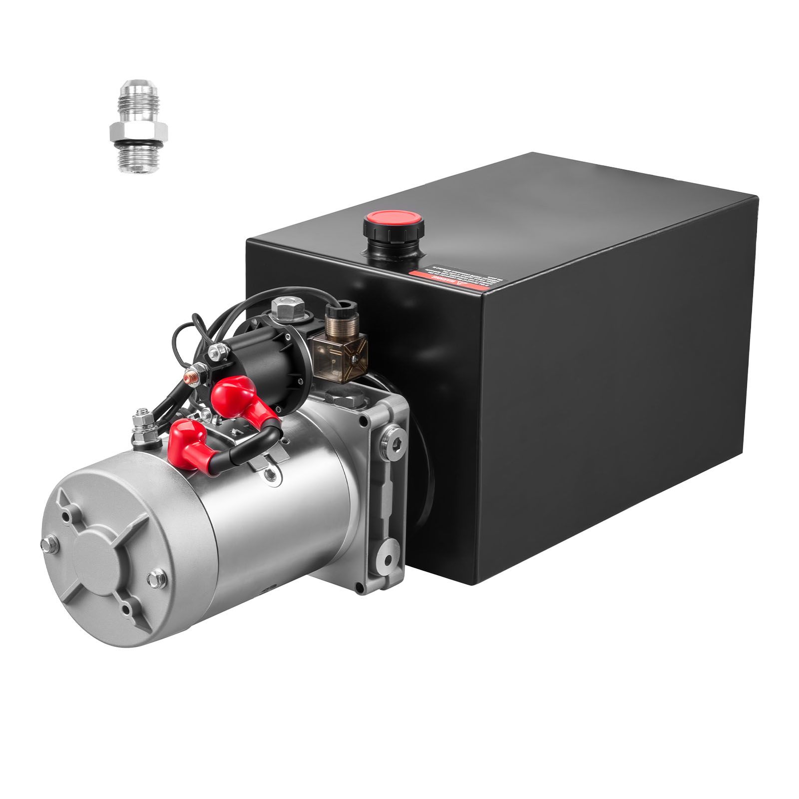 Vérin hydraulique 12 V DC 10 L, pompe monophasée 22 MPa, 3,4 L/min, réservoir métallique, pour benne basculante