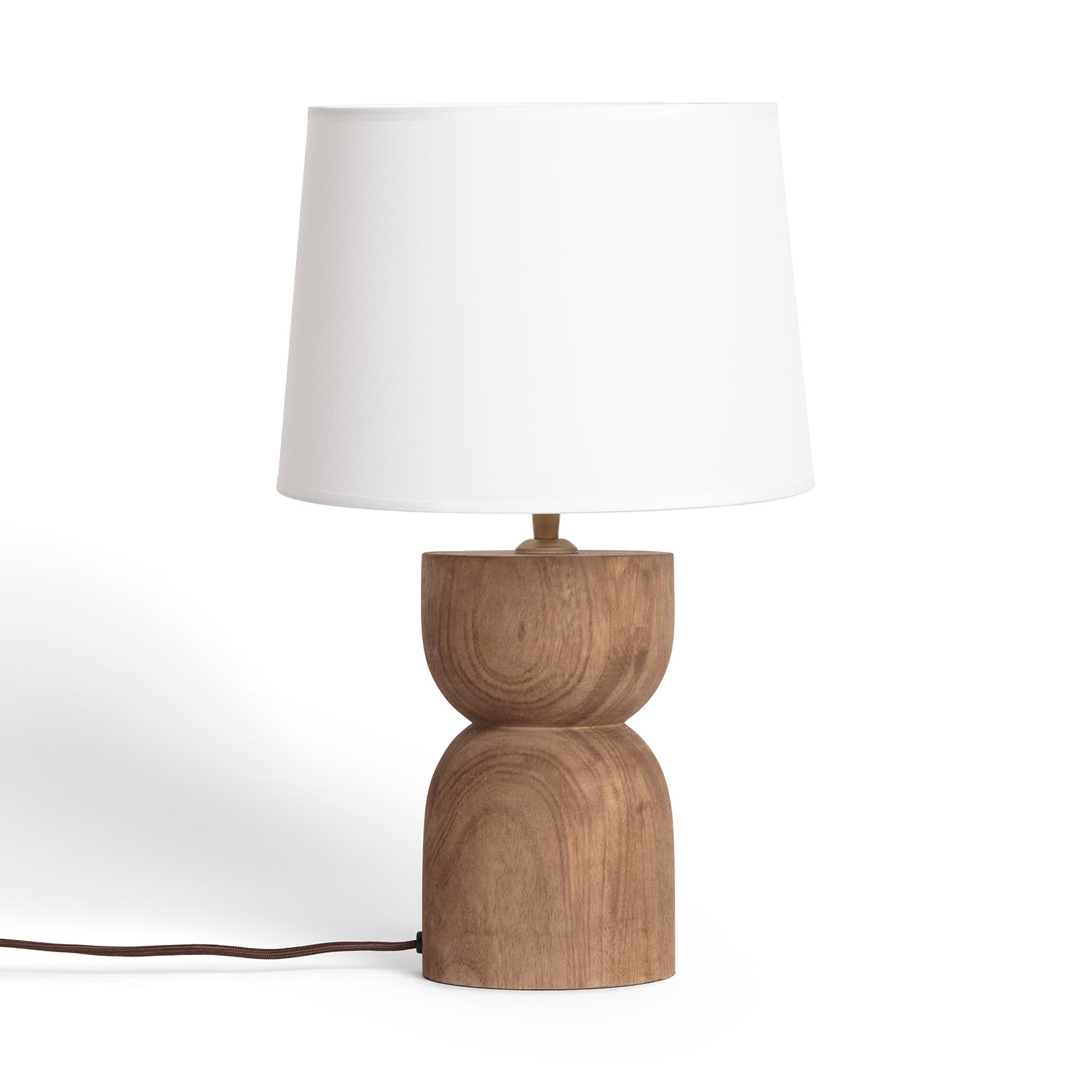 Lampe À Poser Bois Dallas Blanc