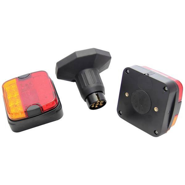 Berger & Schröter Anhänger-Beleuchtungsset 7-polig Bremslicht, Rückleuchte, Blinker 12 V/DC Bluetooth® Funk-Verbindung,