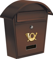 Toya Braun - Briefkasten 380X320x105mm 78587 Vorel