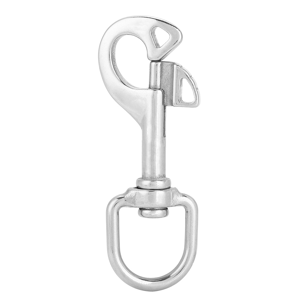 Mousqueton pivotant à boulon en acier inoxydable 316, 95 mm, pour plongée sous-marine