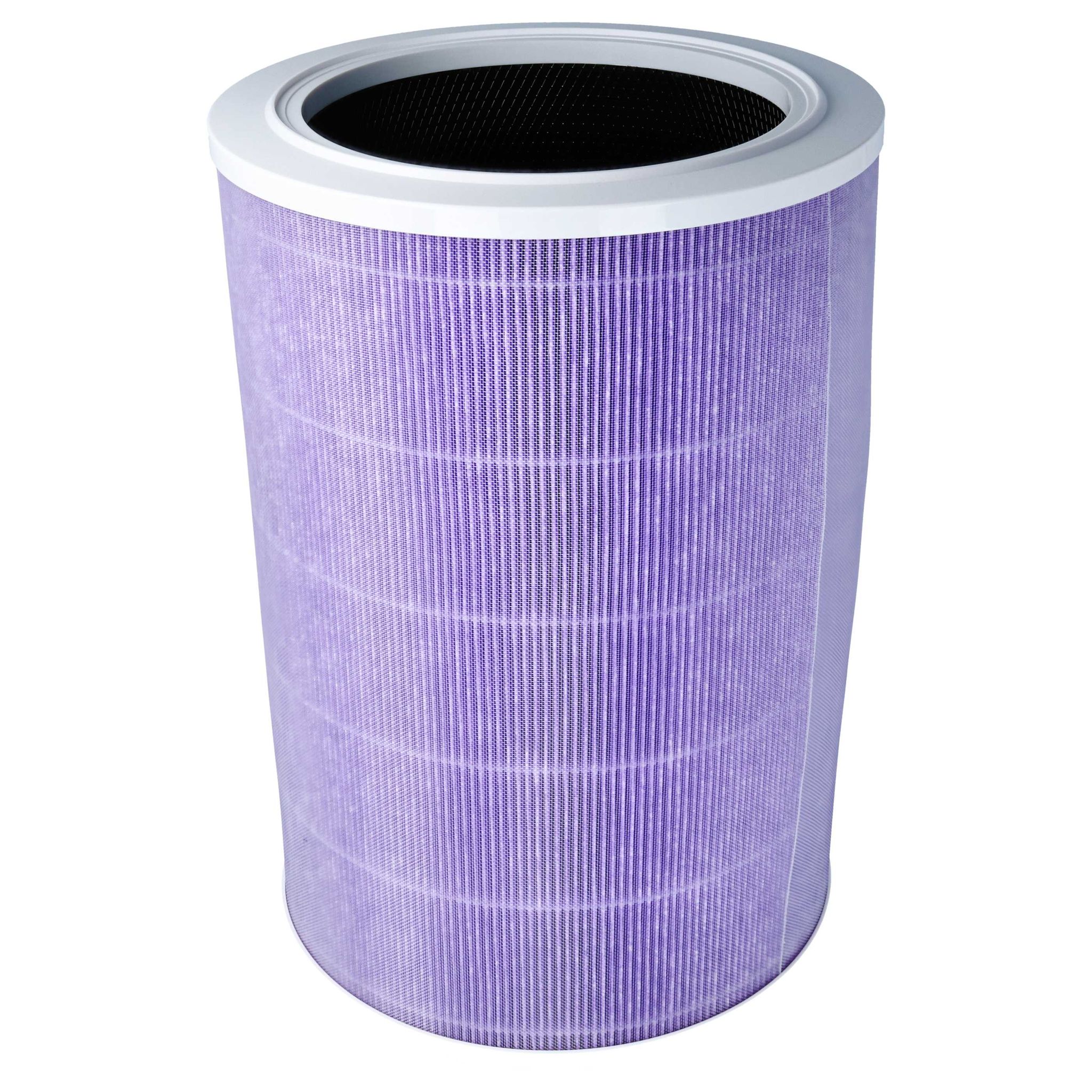 Vhbw Lila Hepa Filter Kompatibel Mit Xiaomi Mi Air Purifier 2S Luftreiniger - Ersatz-Filter Mit Integriertem Aktivkohle-Filter, Antibakteriell