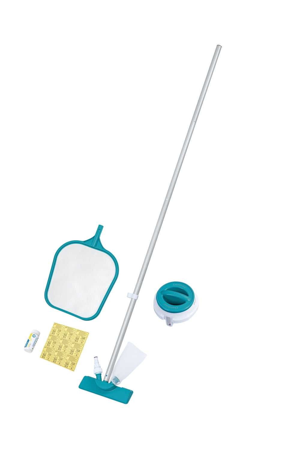 Bestway Aquaclear Poolschutz-Set: Sauger, Skimmer, Chemguard-Dosierer Mit Thermometer, 50 Streifen & 9 Flicken - Image 3