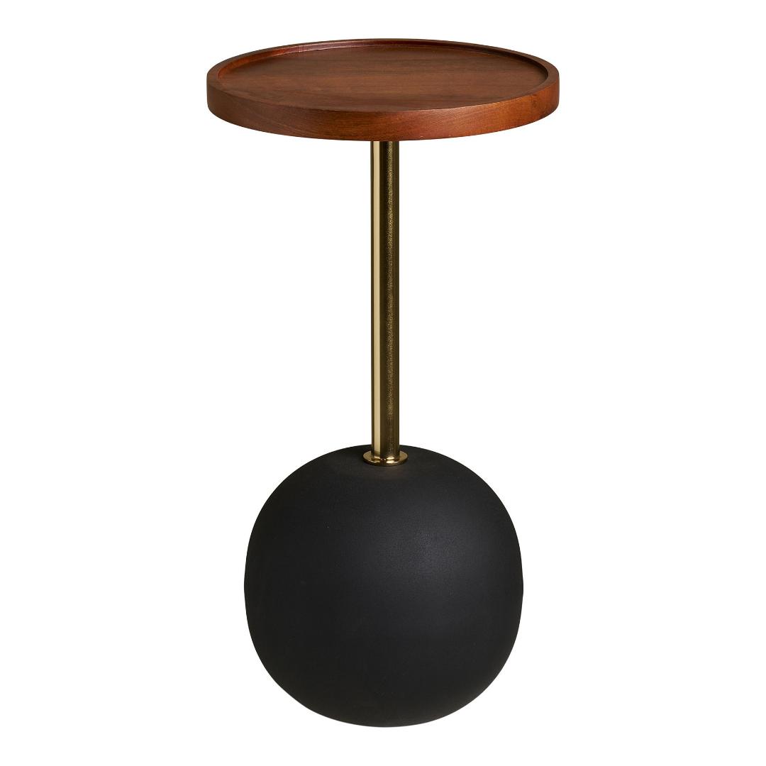 Ebuy24 Schwarz/Braun Couchtisch + Beistelltisch, Eckbord Ronja (30 X 56 Cm) - Bild 3