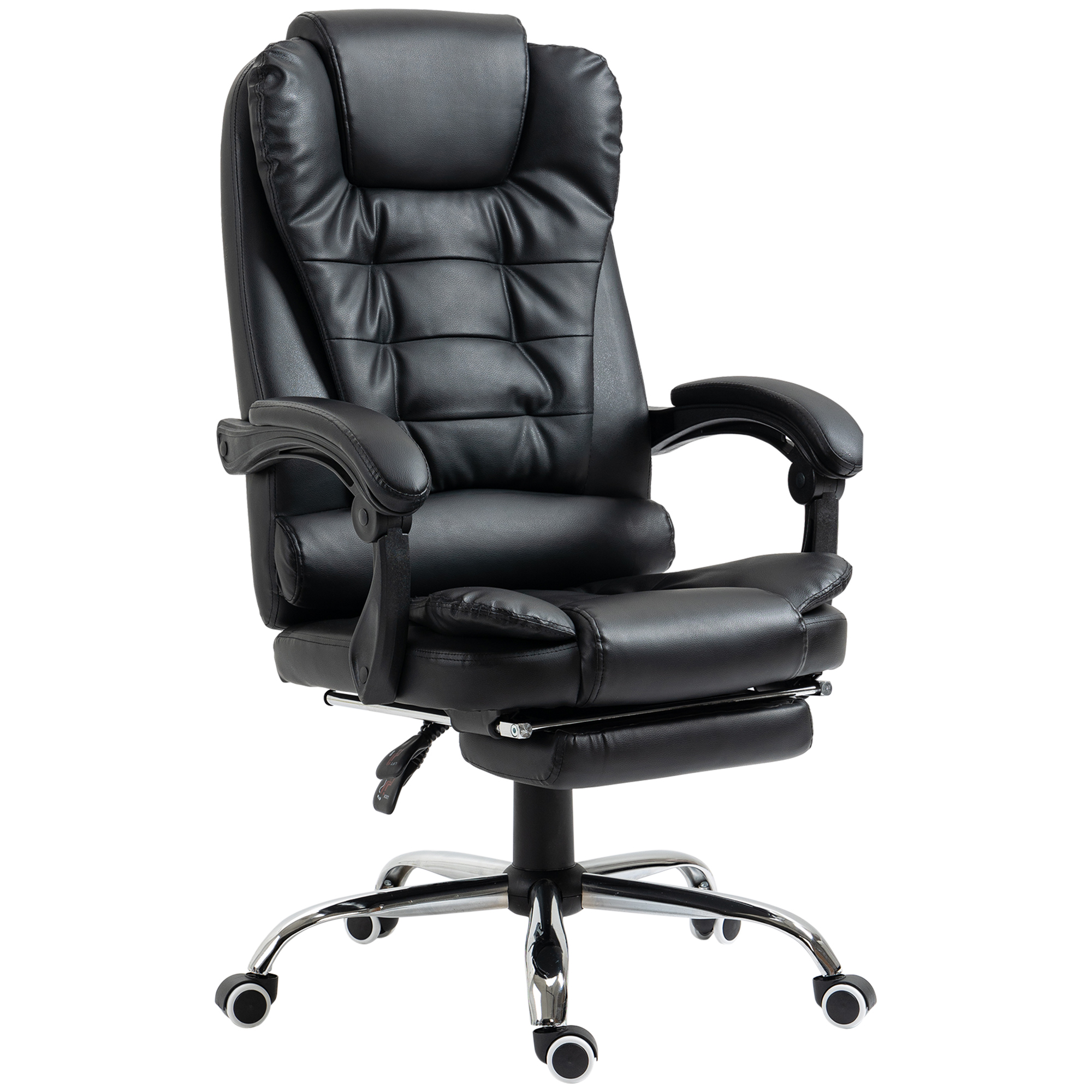 Homcom - Fauteuil De Bureau Fauteuil Manager Grand Confort Réglable