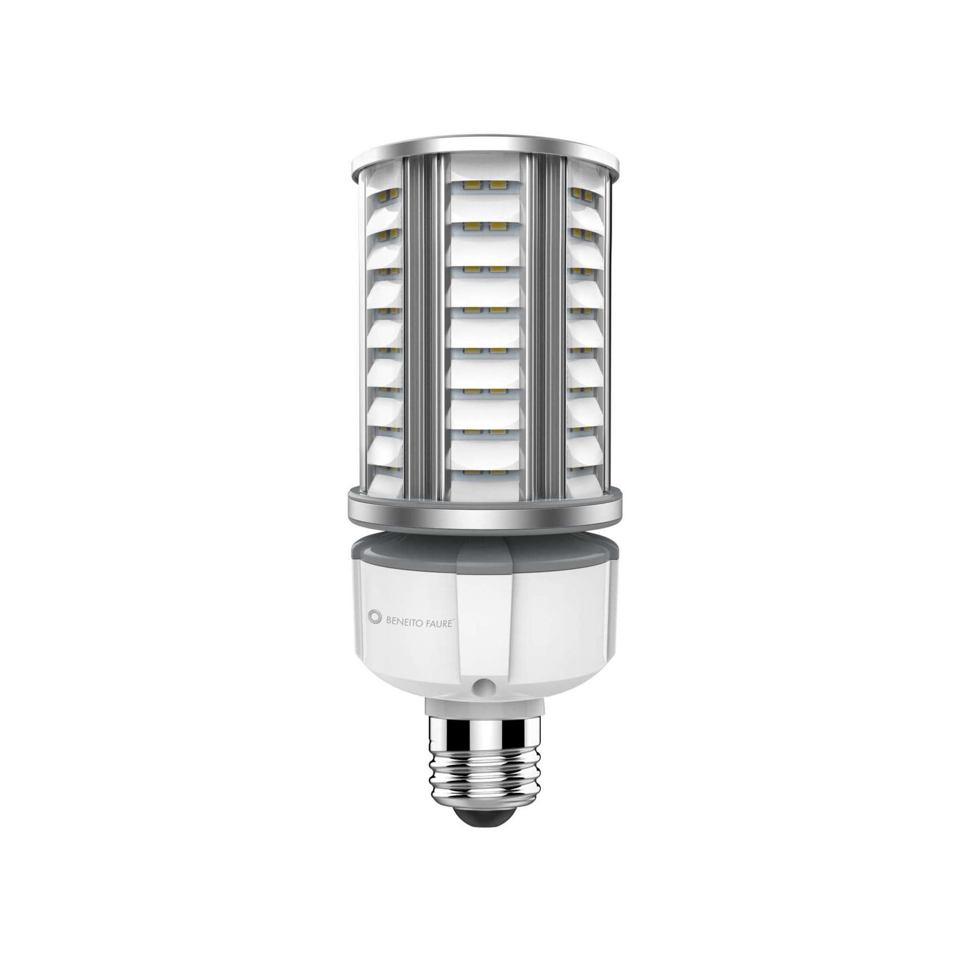 Proiettore Led Obo 36w Retrofit E27/e40 2200k 2700lm Fascio 170º Ip64 Per Illuminazione Esterna Professionale - Beneito & Faure