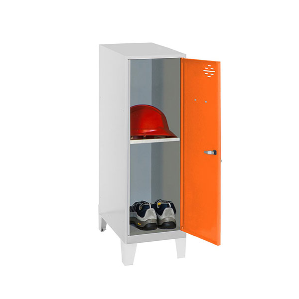 Simonrack Grau Metallisches Schliessfach Simonlocker Dism.mini + Ban. 915X300x500+Pies /Orange