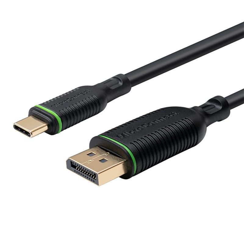 MicroConnect USB-C Displayport cable 0,5m (0.50 m), Videokabel, Schwarz - Bild 3