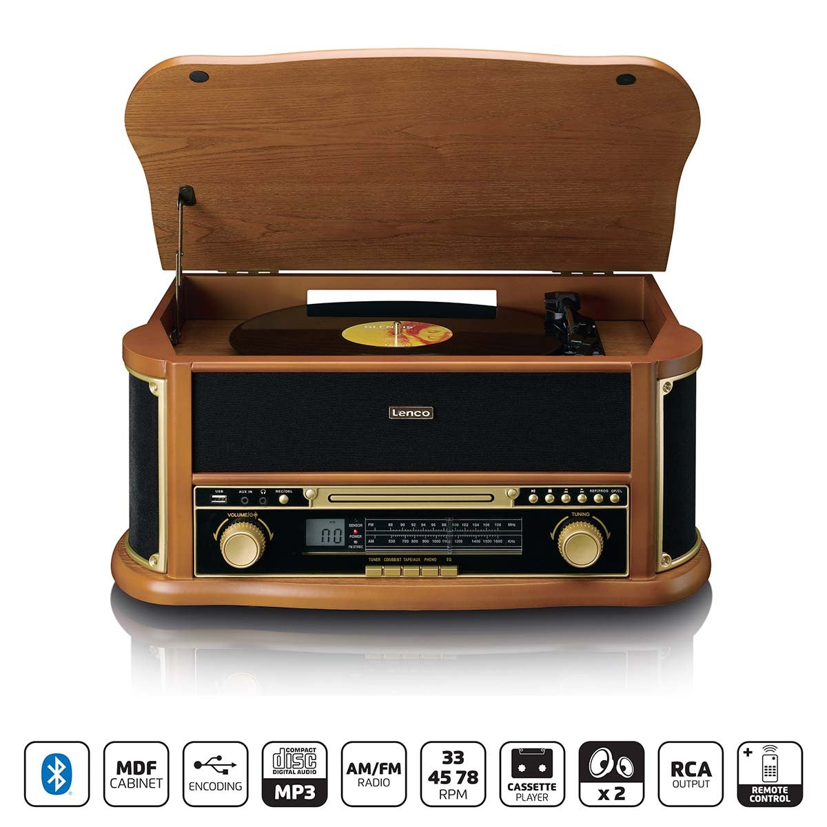 Joom Marketlink Europe Braun Lenco Tcd-2551Wd Musikanlage Bluetooth 5.0 Holz - Bild 8