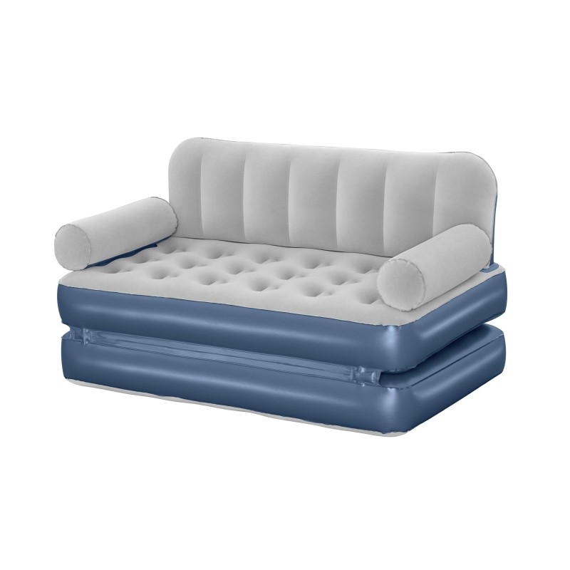 Canapé Gonflable Convertible 188x152x64 Cm Pompe Électrique Intégrée