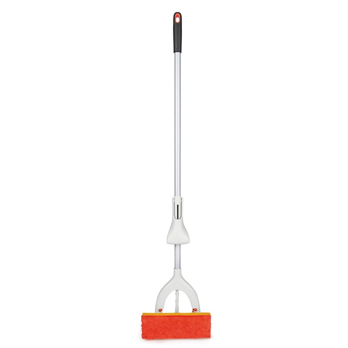 Oxo Good Grips Silberfarben Weiß Rot Bodenwischer-Set "Butterfly" Mit Breitem Saugfähigen Schwamm von Baur - Image 4