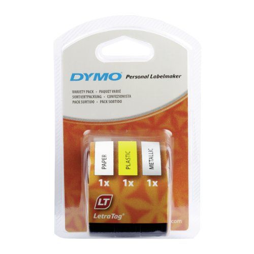 Dymo Letratag Schriftband, Sortiert, 4 M X 12 Mm, /Sortiert Schwarz - Image 8