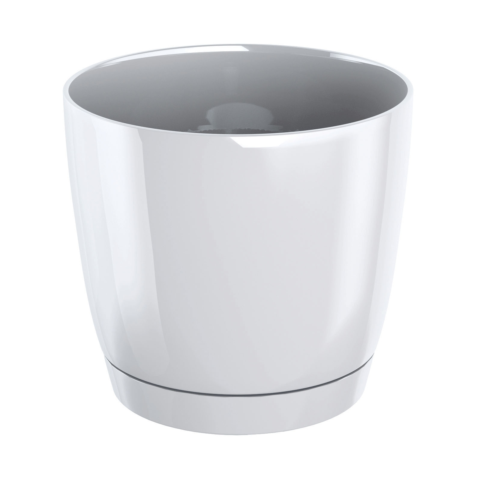 Zanvic Coubi Duop210 Blumentopf Mit Untersetzer Weiß