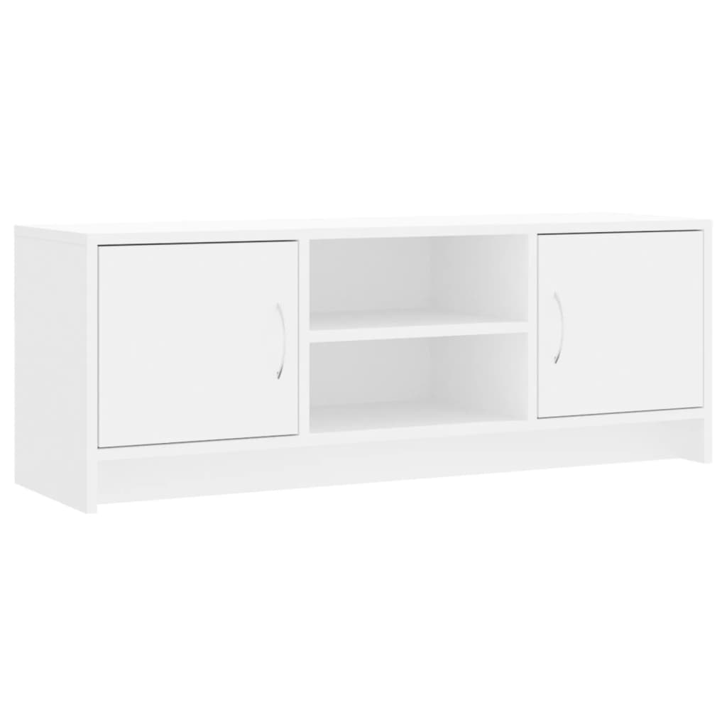 Vidaxl - Meuble Tv Blanc 102x30x37,5 Cm Bois D'Ingénierie