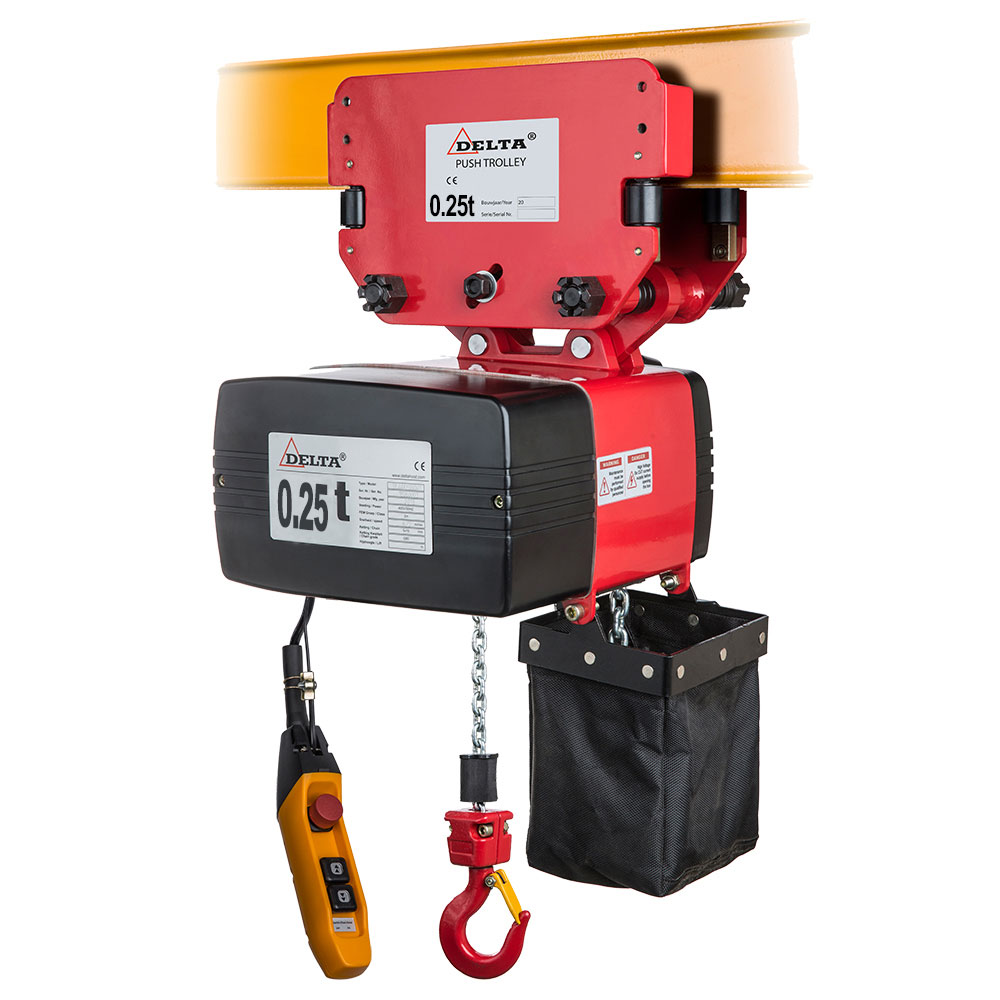 Delta Hoisting And Lifting Equipment Delta Premium Elektrischer Kettenzug Typ Dey Tragkraft 0,25T Hubhöhe 3M 8719482026409