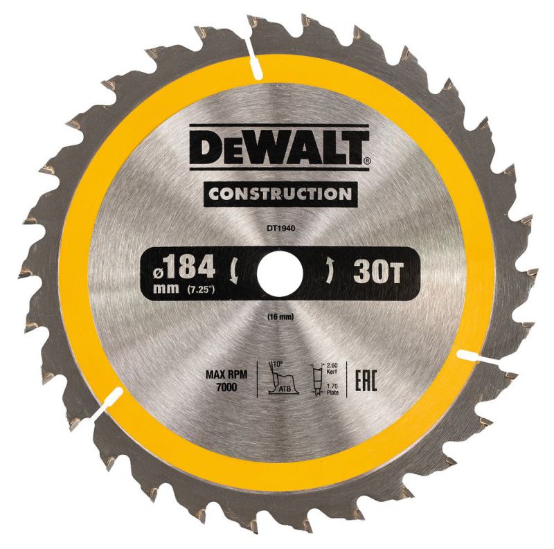 Dewalt Dt1940-Qz Blatt De Kreissägeblatt 18,4 Cm 1 Stück(E)
