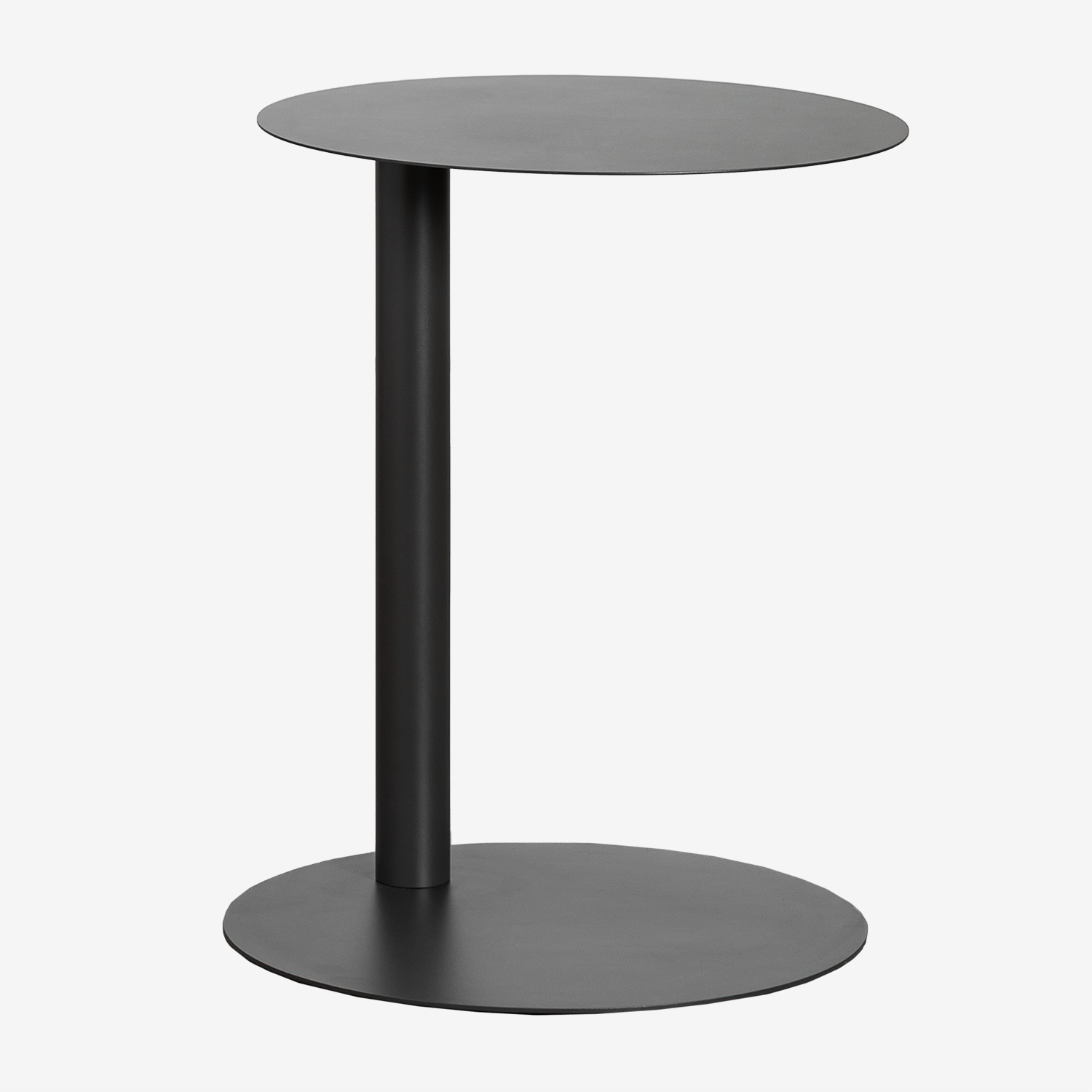 Sklum - Table D'Appoint Ronde Ø40 Cm En Acier Inoxydable Yannik Gris