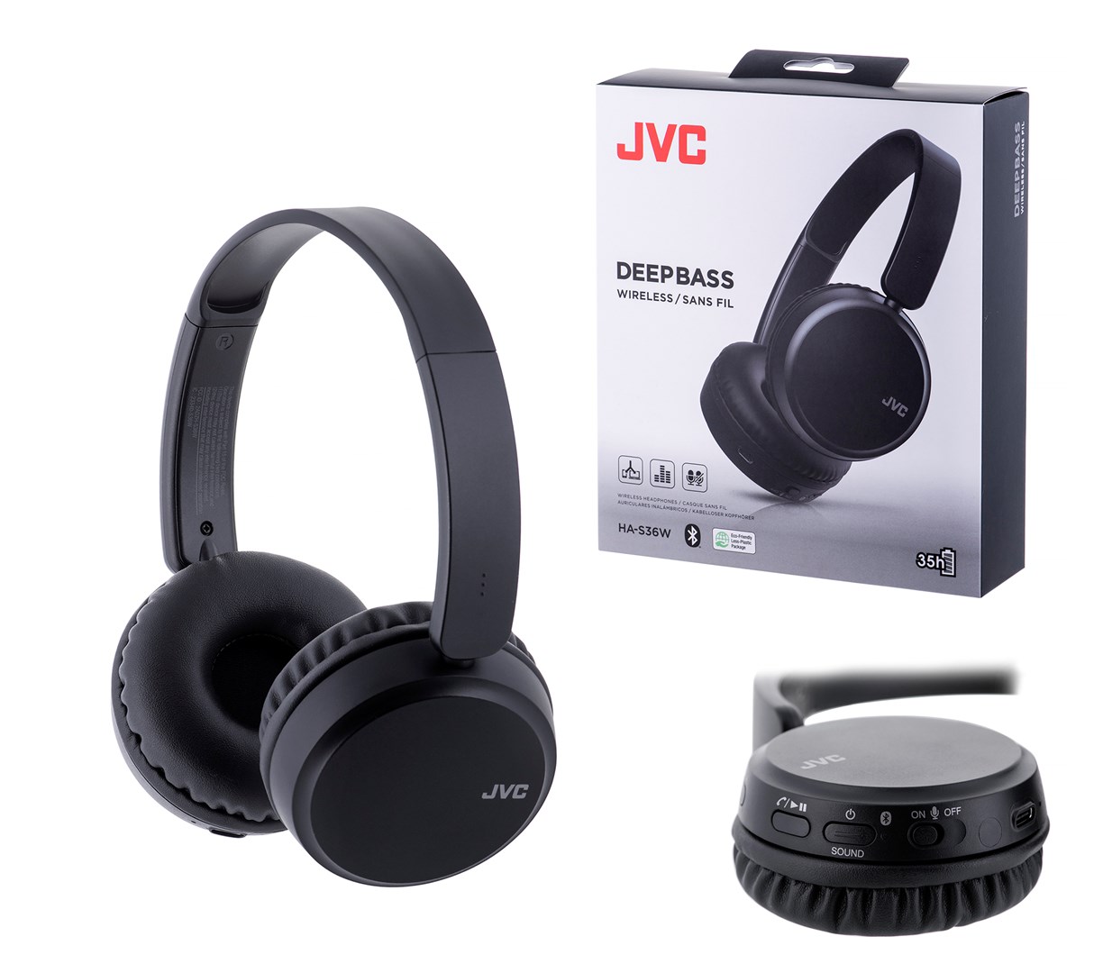 JVC On-Ear-Kopfhörer HA-S36W-B Bluetooth schwarz - Image 6